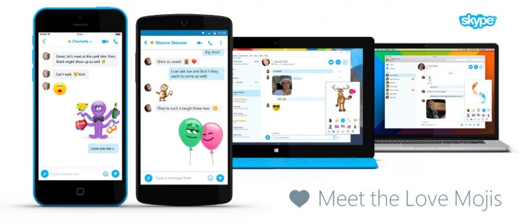 mojis skype